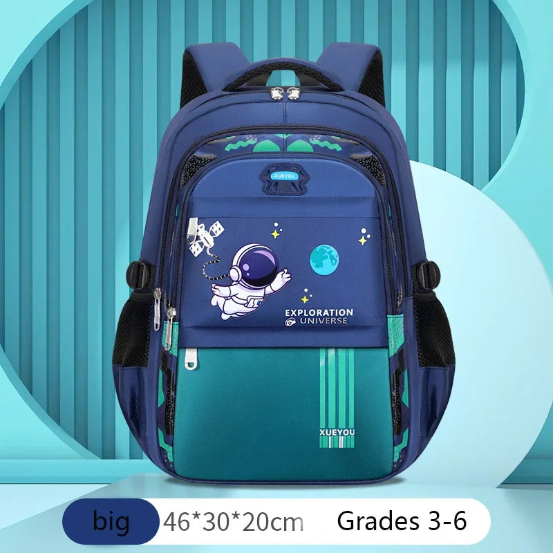 Astronaut Waterproof Backpack for Boys 2-16 Years – School & Primary Book Bag