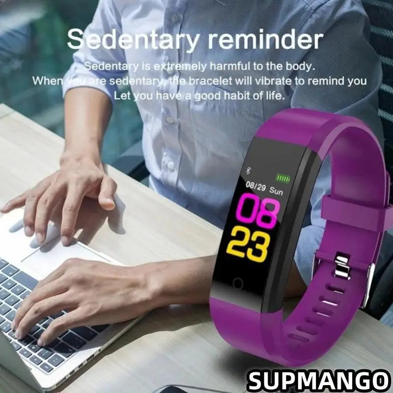 115Plus Sports Fitness Tracker Watch, Waterproof Smart Bracelet for Men and Women, Intelligent Activity Monitor