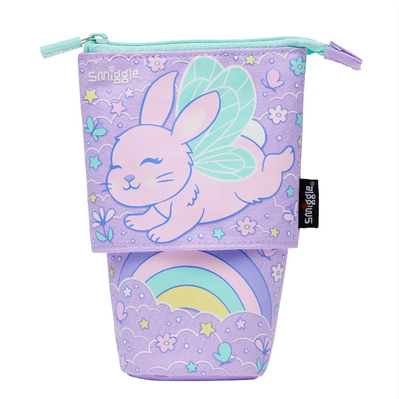 Genuine Australian Smiggle Angel Rabbit School Supplies Set, Large Capacity Backpack & Water Cup for Kids