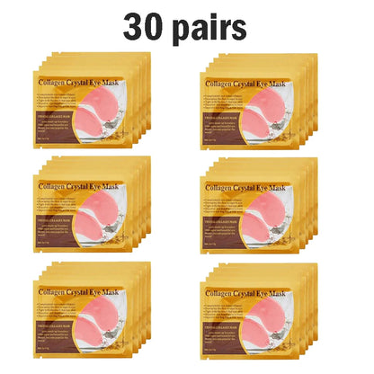Gold Collagen Crystal Eye Mask - Firming & Moisturizing Eye Patches (5/10/20/30 Pairs)