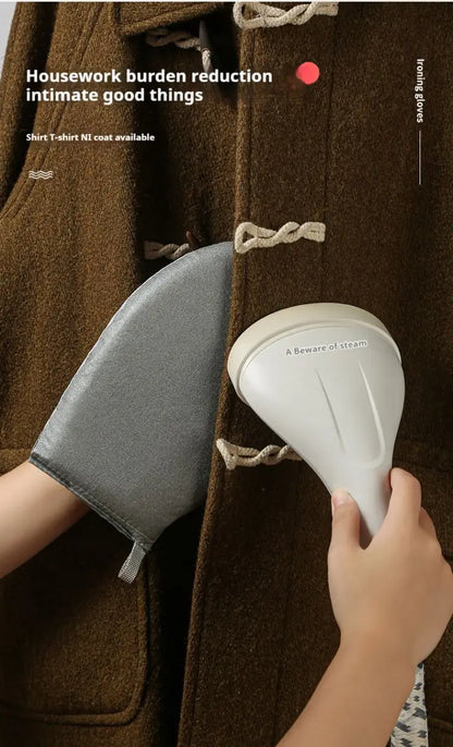 Fabric Handheld Ironing Board & Insulated Ironing Gloves for Home Use