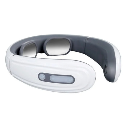 Electric Neck & Shoulder Pulse Massager 4-Head TENS Magnetic Heating for Pain Relief