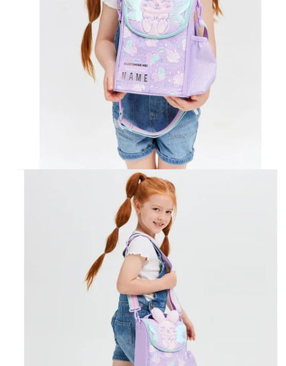 Genuine Australian Smiggle Angel Rabbit School Supplies Set, Large Capacity Backpack & Water Cup for Kids