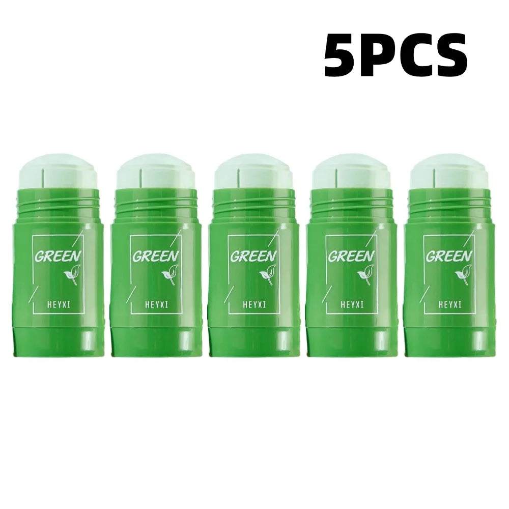 Green Tea Eggplant Mud Mask Deep Cleansing Oil Control Pore Shrinkage