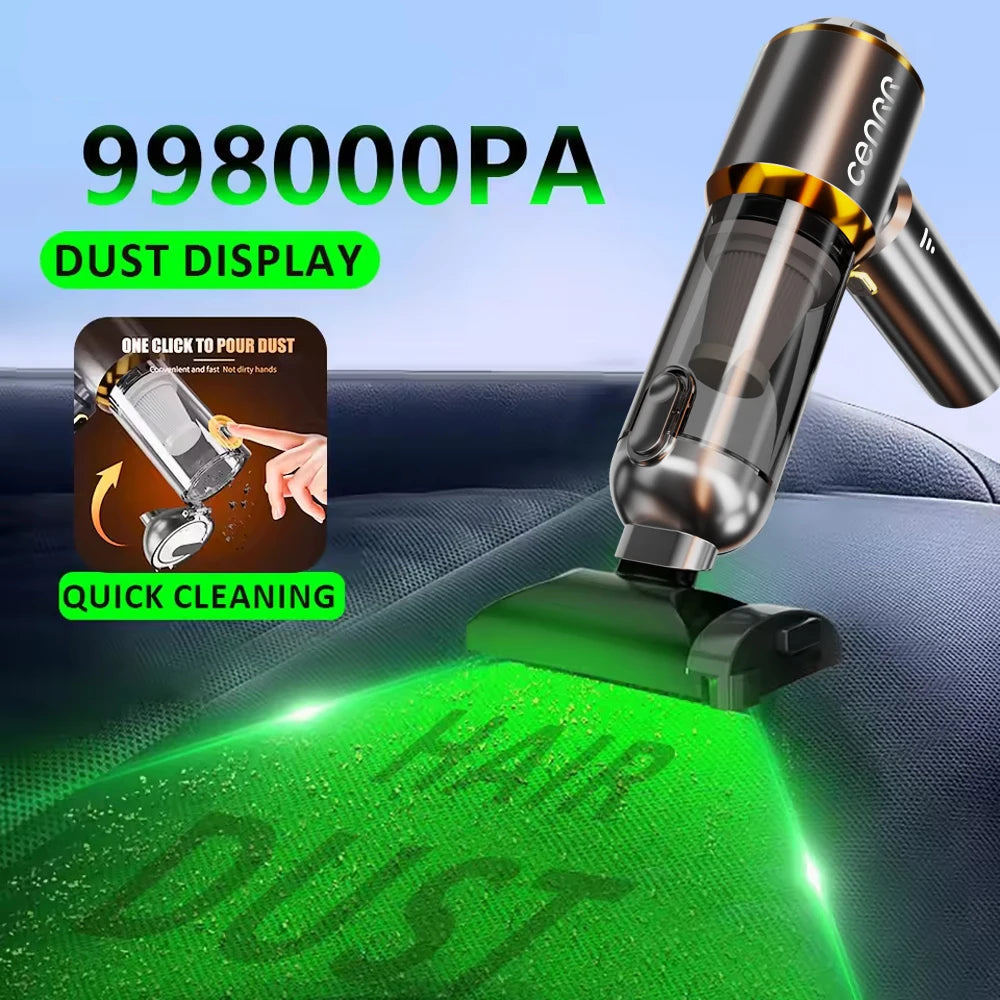 CENRR 998000PA Mini Cordless Car Vacuum Cleaner, Powerful Handheld Blower for Home & Car