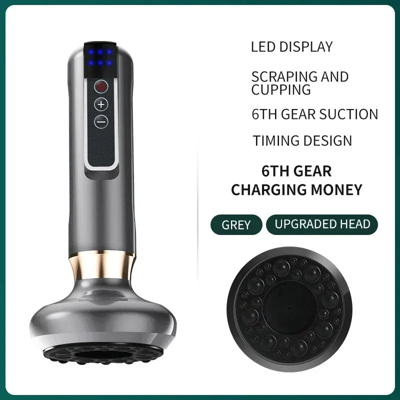 Tricolor Electric GuaSha Massager Anti-Cellulite Vacuum Suction & Slimming Therapy