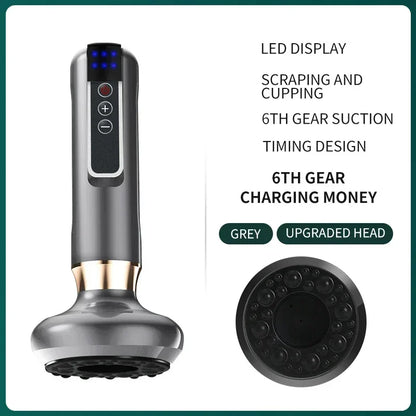 Tricolor Electric GuaSha Massager Anti-Cellulite Vacuum Suction & Slimming Therapy