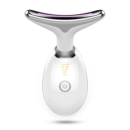 Face & Neck Lift Beauty Device - EMS Facial Massager with LED Light Therapy for Skin Tightening & Anti-Wrinkle