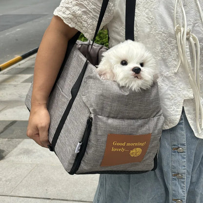 Portable Dog Car Seat Bed – Safety Travel Carrier for Small Dogs & Cats