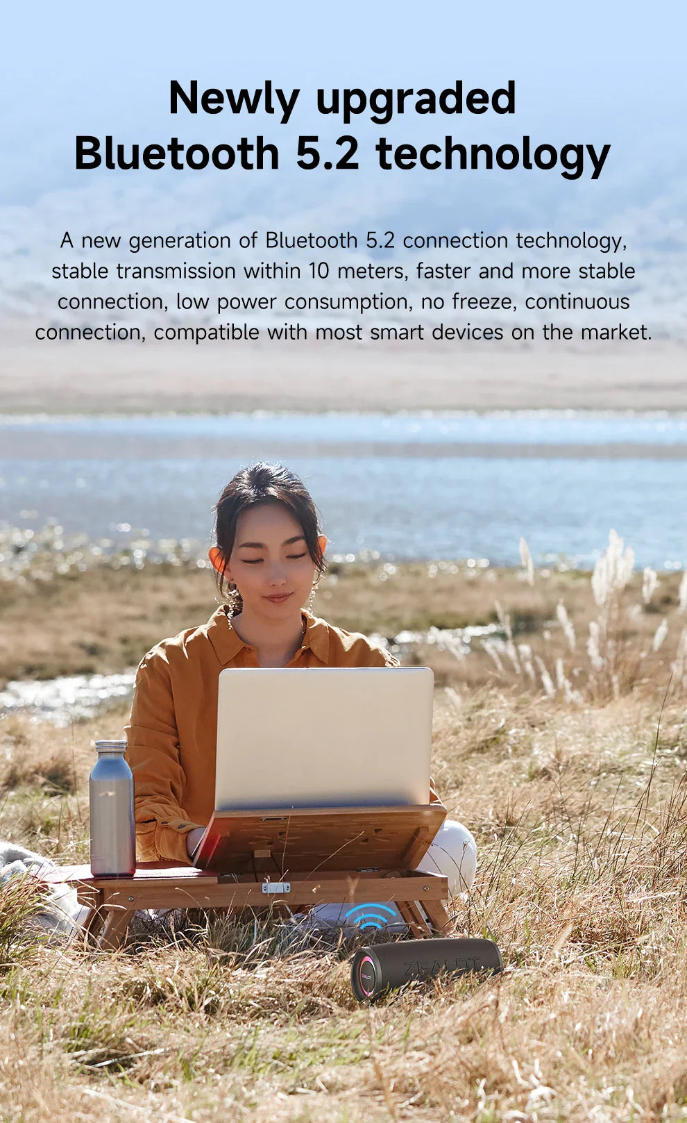 ZEALOT Bluetooth 5.2 Portable Speaker