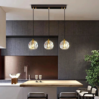 Modern Glass Pendant Lights, LED Ceiling Lamp & Hanging Chandelier for Dining Room