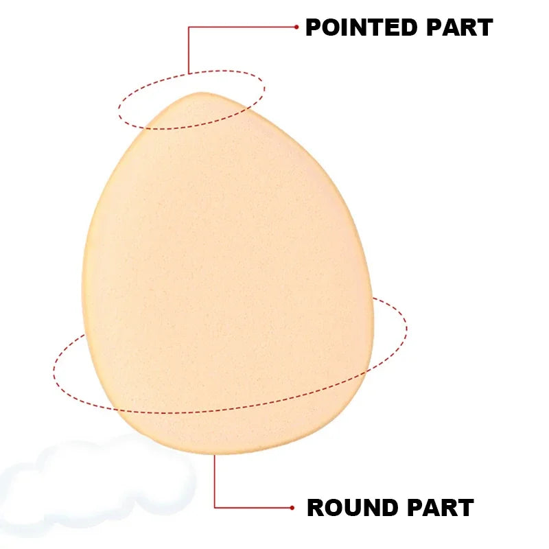 5/10Pcs Mini Finger Puff – Air Cushion Powder Sponge for Foundation & BB Cream Application