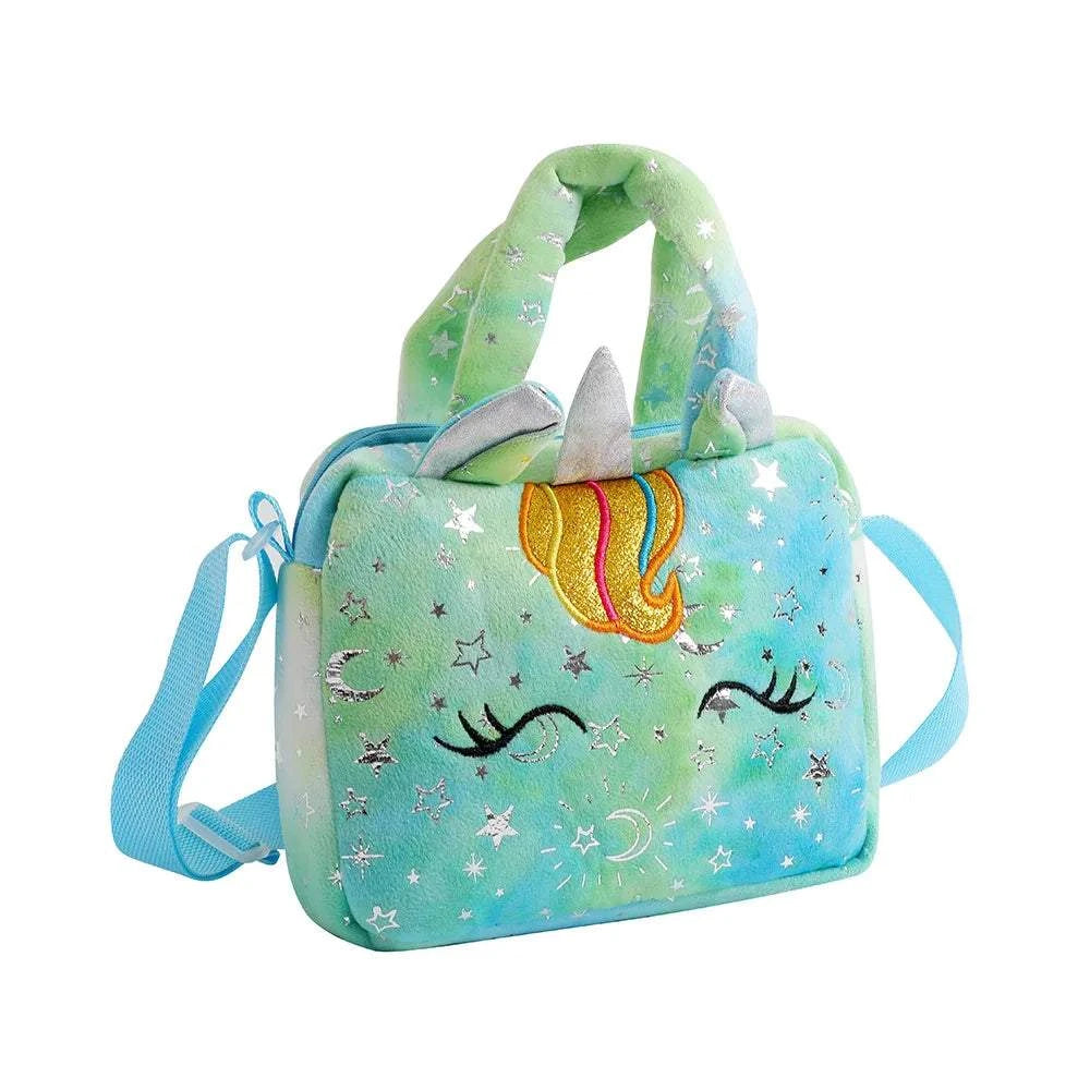 Cartoon Embroidered Satchel Bag