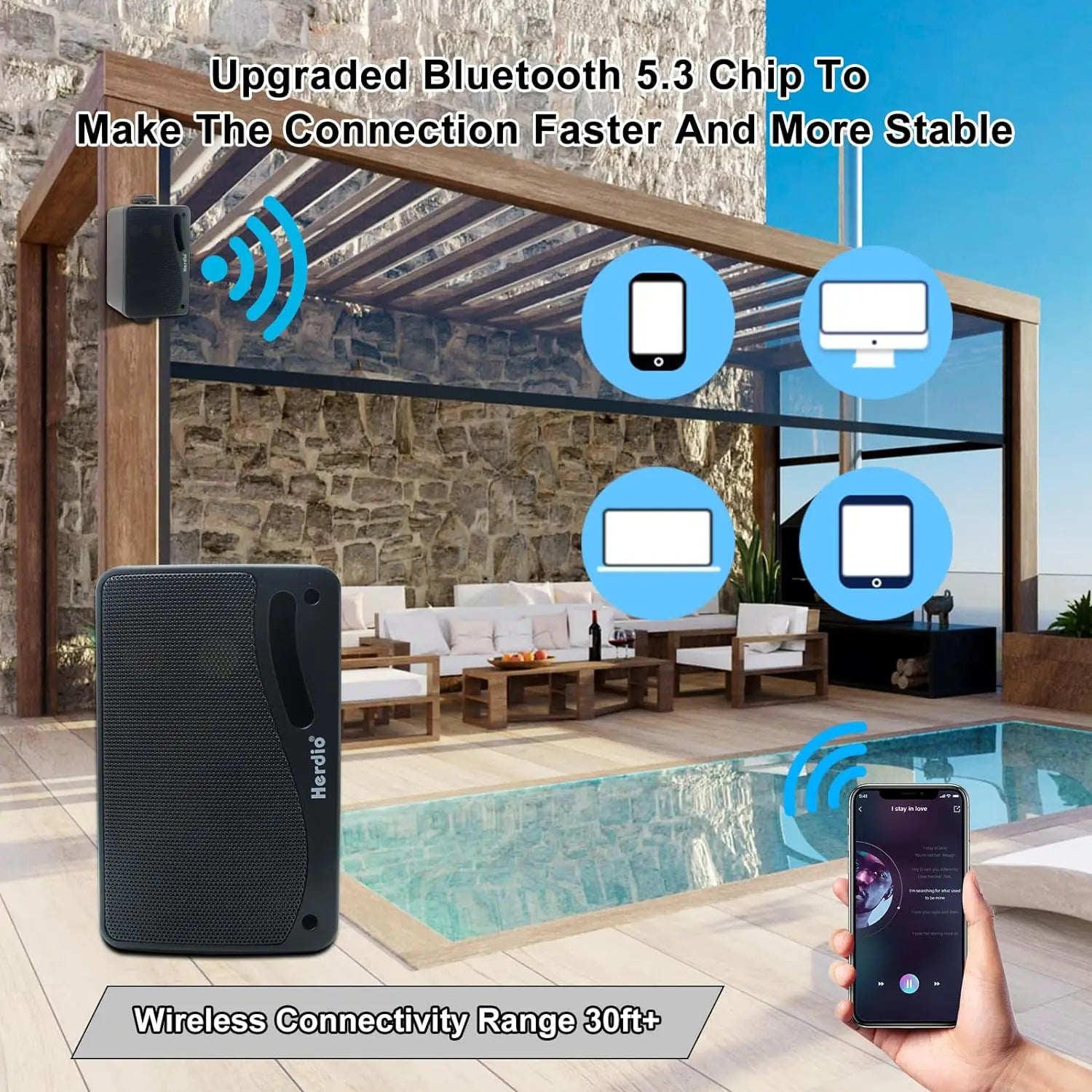 Herdio Outdoor Bluetooth Speaker
