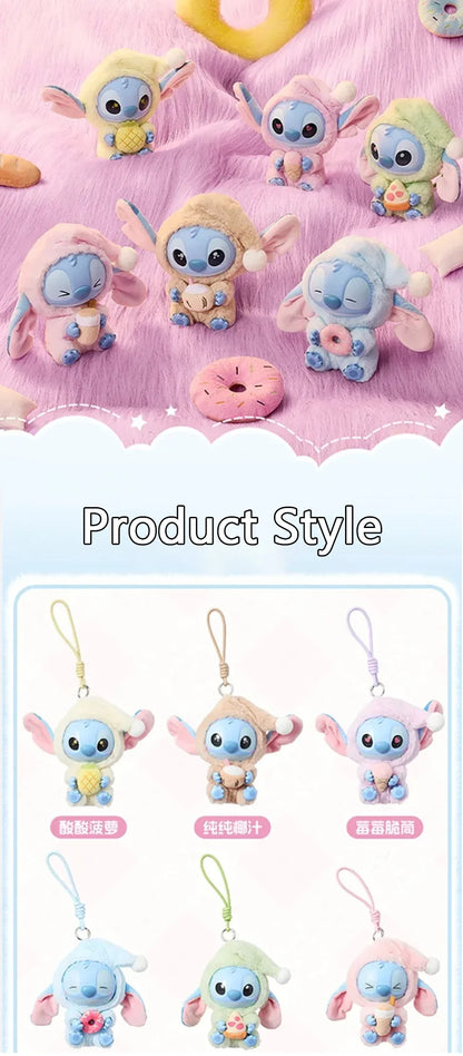 15CM Stitch Eat Something Series Blind Box Plush Doll Pendant – Mystery Toy Gift