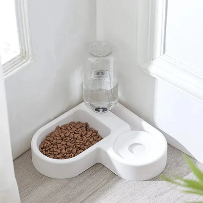 Automatic Dual-Use Pet Bowl Moisture-Proof Drinking & Feeding Basin for Cats and Dogs