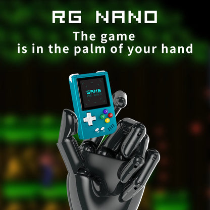 ANBERNIC RG Nano Retro Handheld Game Console - Portable Mini Console with 1.54" IPS Screen, 64GB TF, Aluminum Alloy Body