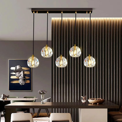 Modern Glass Pendant Lights, LED Ceiling Lamp & Hanging Chandelier for Dining Room
