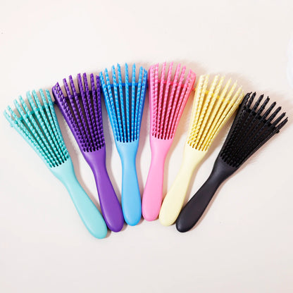 Scalp Massage Brush Anti-Static Winding Hair Brush for Wet & Curly Hair Salon Tool for Real Hair Wigs