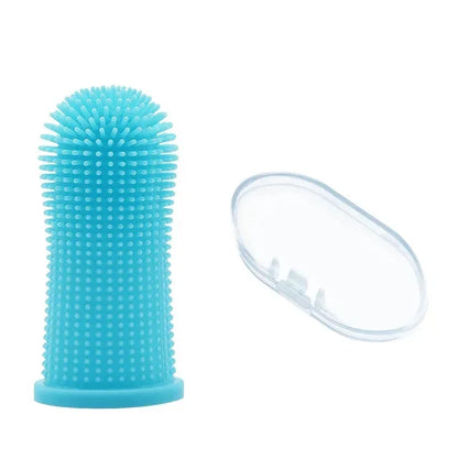 Super Soft Dog Finger Toothbrush Nontoxic Silicone Teeth Cleaning & Breath Care for Cats & Dogs