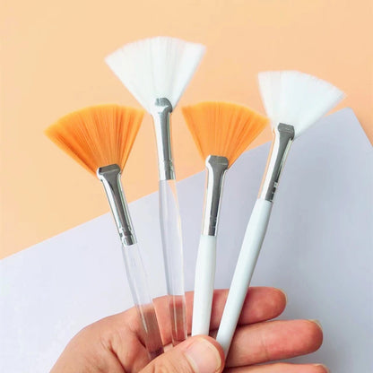 Fan Shape Foundation Makeup Brushes – 10/20/50pcs Multifunctional for Face Mask & Beauty Tools