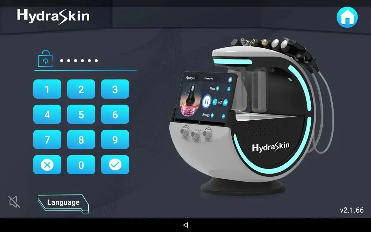 2024 Ultrasound Skin Care & Cryotherapy Microdermabrasion Machine with Hydro Facial & Skin Analyzer