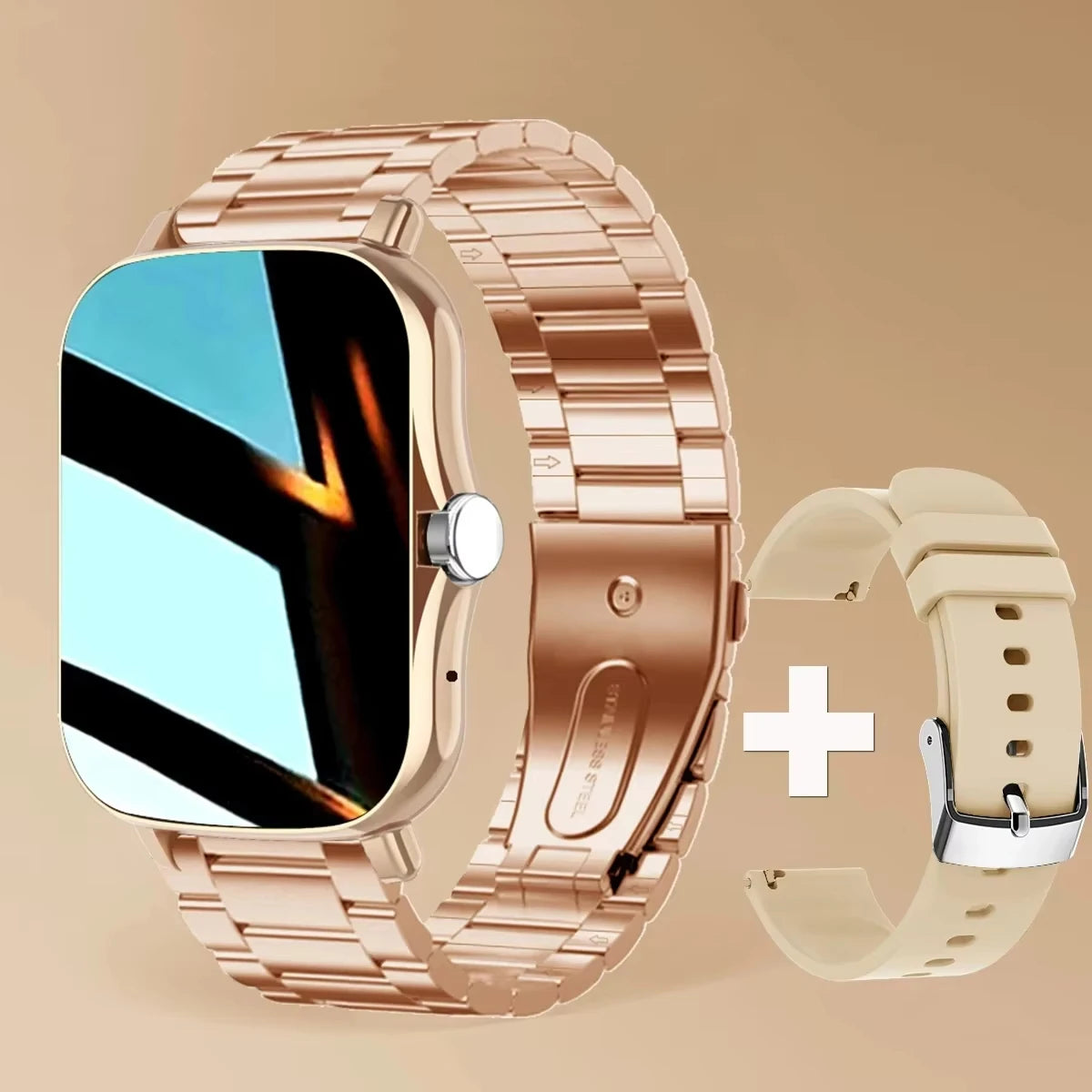 LAXASFIT 2025 Smart Watch, Bluetooth Talk, Full Touch Screen, Heart Rate Monitor, Sports Fitness Tracker for Men & Women
