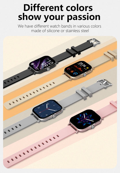 2025 Sport Smart Watch, Fitness Tracker, Health Monitor, Waterproof, Bluetooth Call for Men & Women, IOS, Xiaomi, Huawei