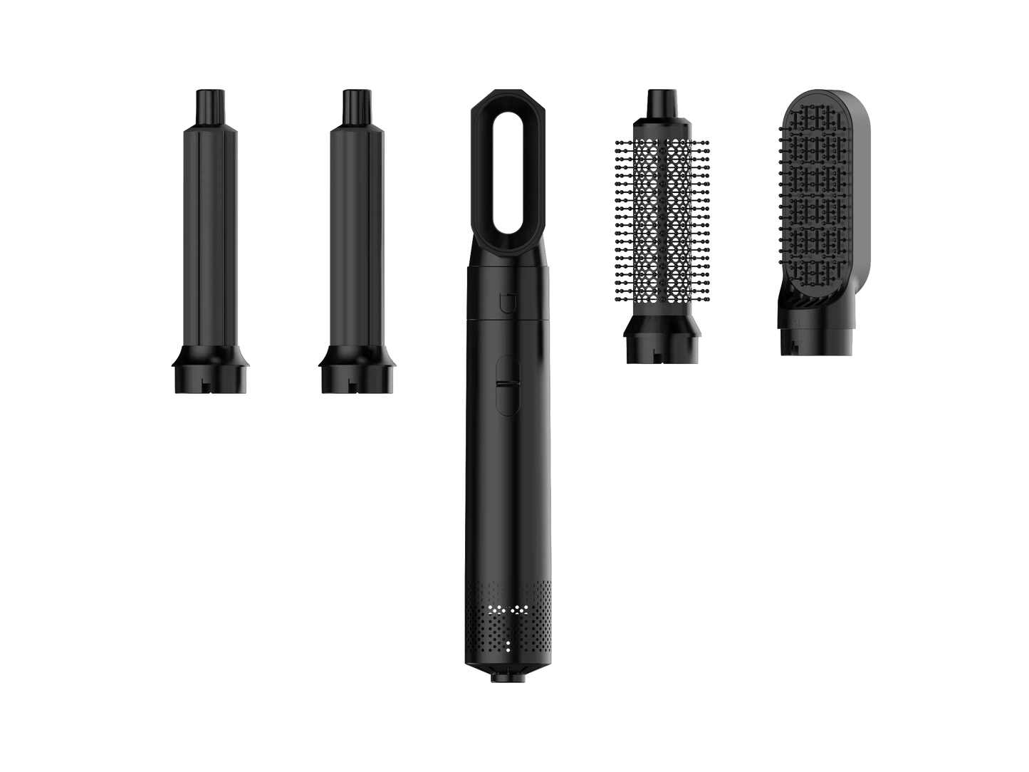 5-in-1 Low Noise Hair Styler - Professional Hair Curling, Straightening, Drying Hot Air Brushes, 1000W