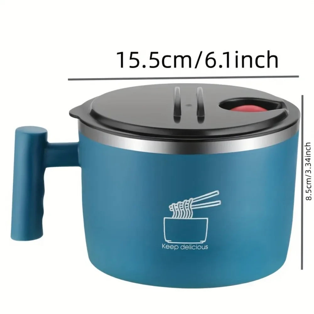 Ramen Bowl & Lunch Container 1000ml with Phone Stand - Thai Soup, Cereal Bowls for Home, Kitchen & Camping