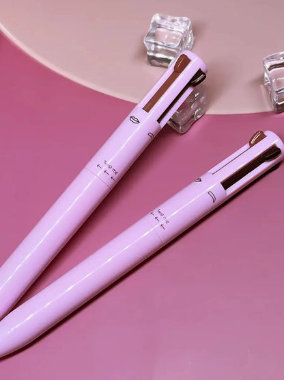 4-in-1 Multi-Functional Lip Liner, Eyeliner & Eyebrow Pencil Set - 4 Colors