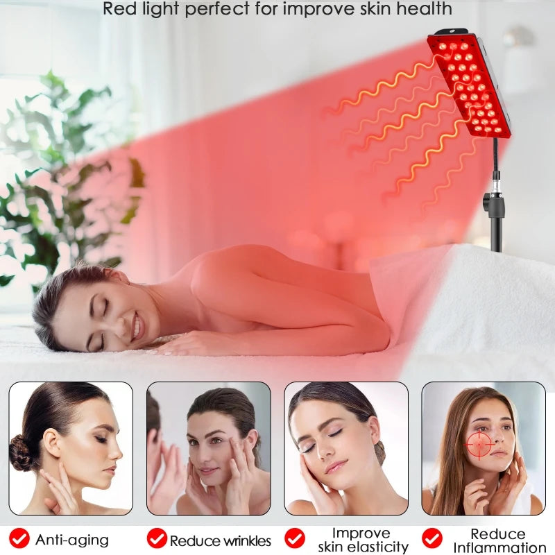LED Red Light Therapy Lamp for Full Body & Face Muscle Relief and Beauty
