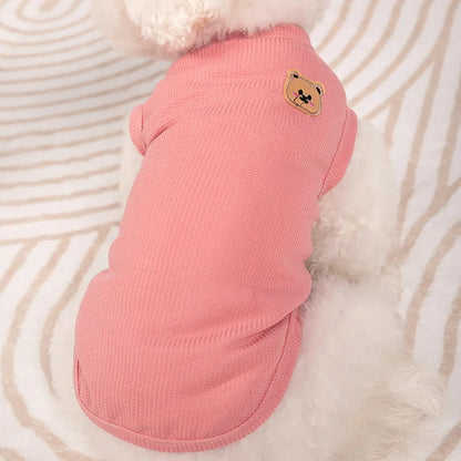 Dog & Cat Vest – Breathable Polyester Clothing in Four Colors, Sweat-Resistant & Easy to Clean