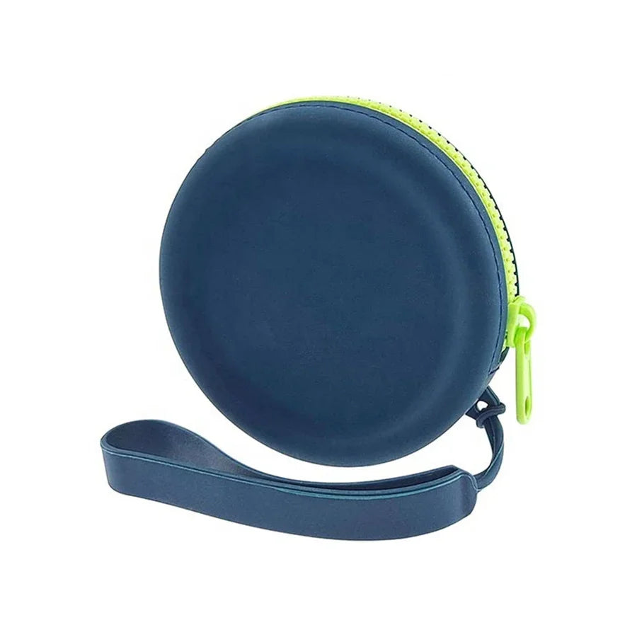 Portable Silicone Dog Treat Training Pouch with Lanyard & Hook for Outdoor Use