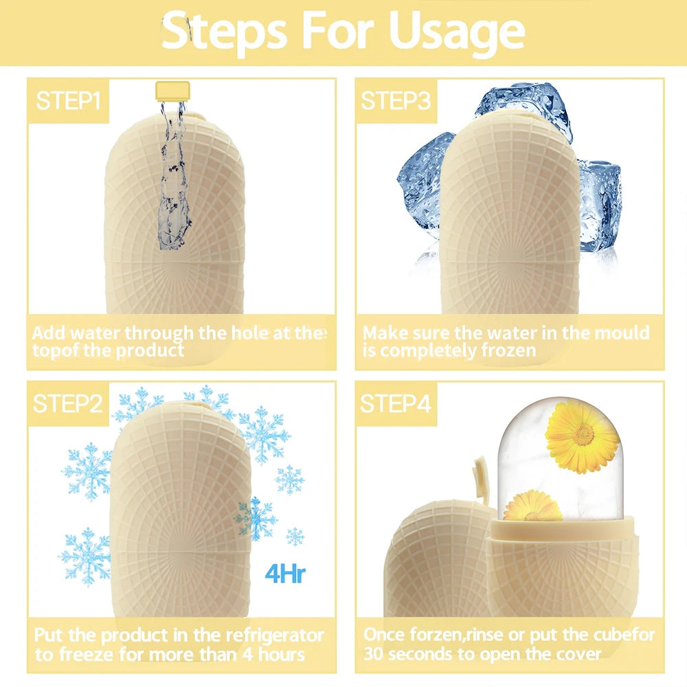 Ice Roller for Face and Eyes Cooling Firming Facial Skin Care Tool