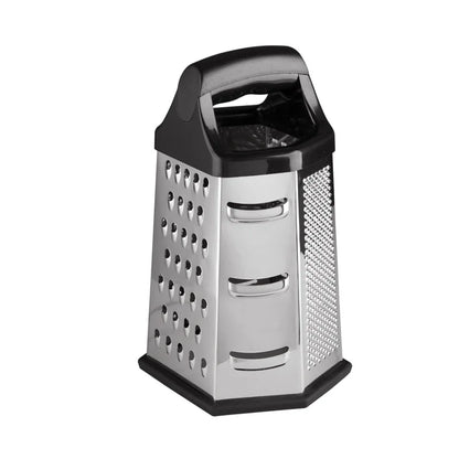 Multifunctional 6-Sided Stainless Steel Box Grater for Vegetables & Cheese
