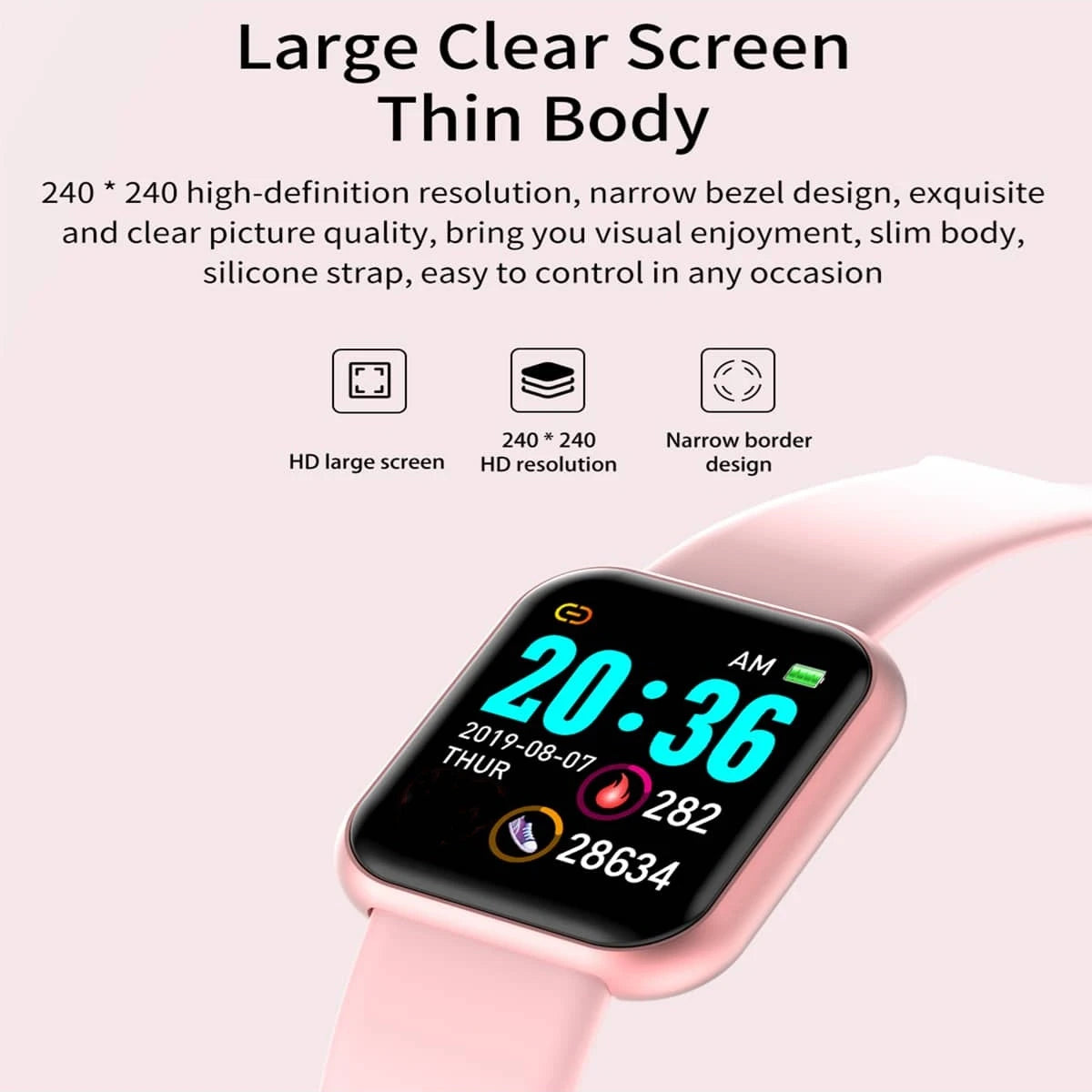 D13 Multifunctional Smart Watch for Men & Women, Bluetooth Connected, Music Player, Fitness Tracker, Sleep Monitor