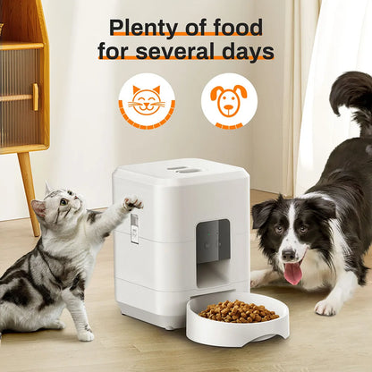 2L Smart Automatic Pet Feeder with Timer & WiFi App for Dogs & Cats