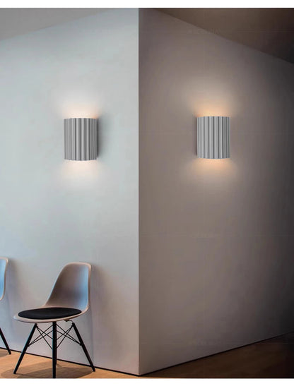 Macaron LED Wall Lamp - Resin Luxury Sconce for Living Room, Bedside & Hallway Decor