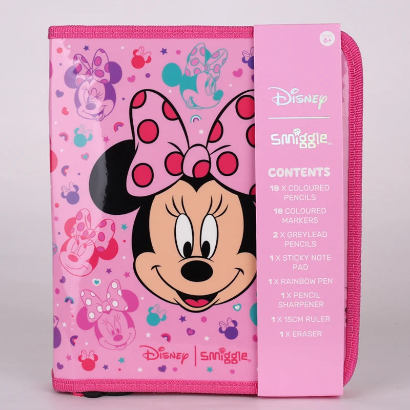 Genuine Australia Smiggle Disney Minnie School Bag Set with Wallet, Lunch Bag & Water Cup for Girls