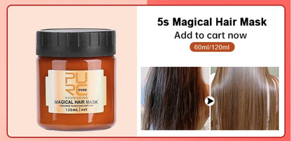 PURC 1000ml Keratin Hair Straightening & Smoothing Treatment for Curly, Frizzy Hair Professional Brazilian Keratin Care