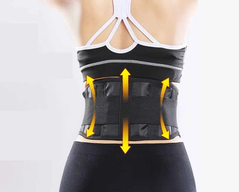 Self-Heating Lower Back Support Belt - Magnetic Therapy Lumbar Waist Brace for Pain Relief