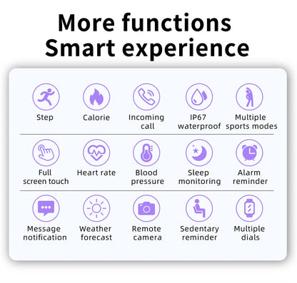 LIGE Smart Watch for Men & Women, Full Touch Screen, Sport Fitness Tracker, IP67 Waterproof, Bluetooth for Android/iOS