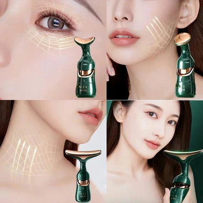 3-in-1 Facial Lifting Device - Neck, Eye & Face Massager for Skin Tightening & Anti-Aging