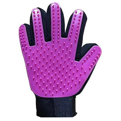 Cat Hair Removal Gloves Rubber Pet Grooming Massage Brush Effective for Dogs & Cats 6 Colors