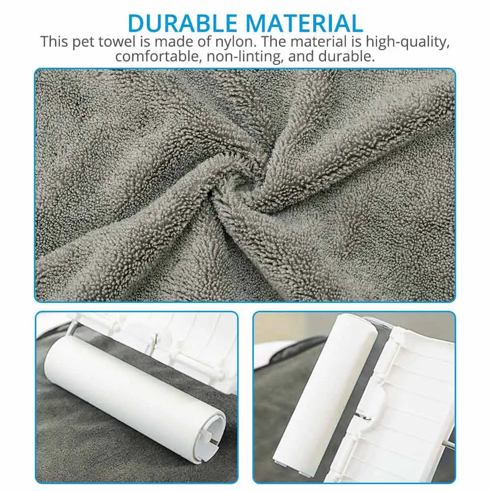 Super Absorbent Quick-Drying Microfiber Dog & Cat Bath Towel