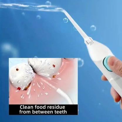 Portable High Pressure Oral Irrigator – Manual Water Dental Floss & Teeth Cleaner