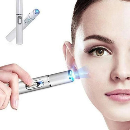 Blue Light Therapy Acne Laser Pen - LED Face Light for Scar & Wrinkle Removal Skin Care Device