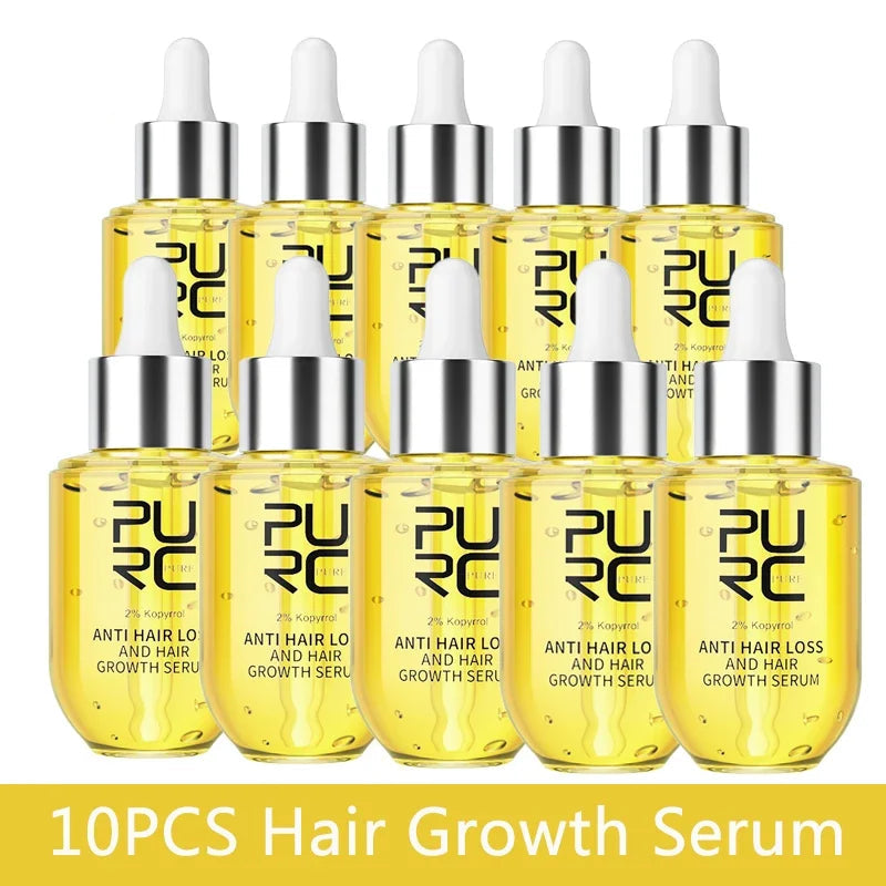 PURC Hair Growth Serum for Thinning Hair Loss Treatment Fast Regrowth Oil for Men & Women Hair Care