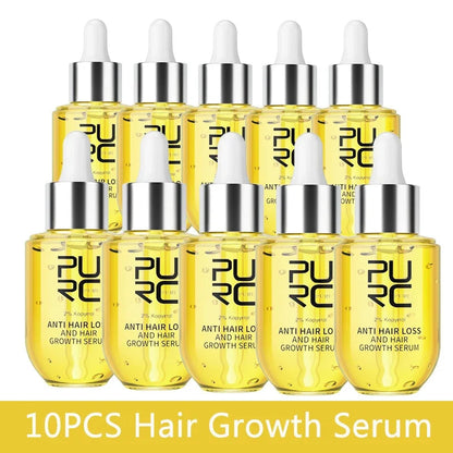 PURC Hair Growth Serum for Thinning Hair Loss Treatment Fast Regrowth Oil for Men & Women Hair Care